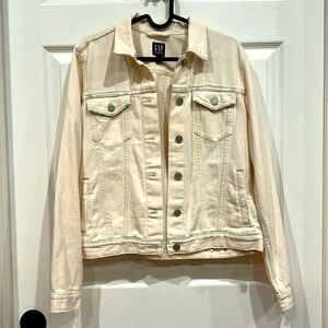 Gap White Denim Jacket